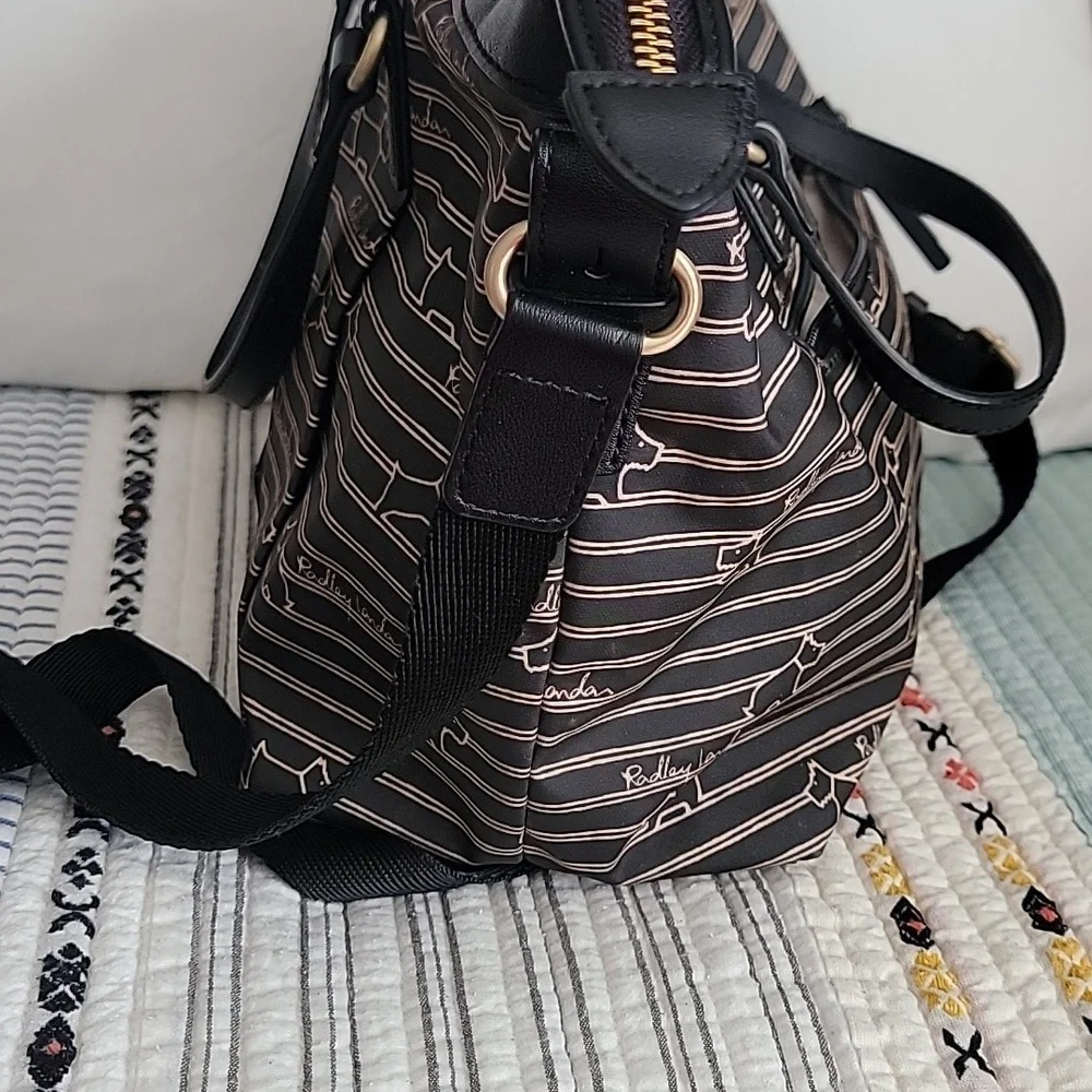 RADLEY LONDON Black DOG oilskin Women's Bag Purse